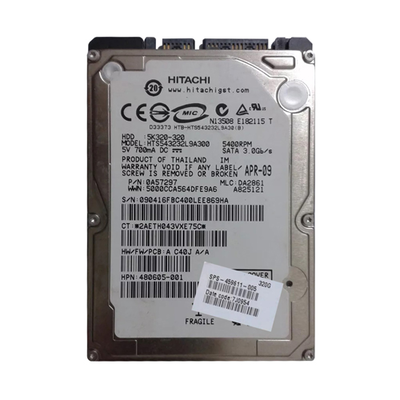 459611-005 HP 320GB 5400RPM SATA 3Gb/s 8MB Cache 2.5-inch Hard Drive