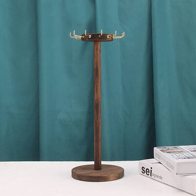 Rotatable Wood Necklace Display Stands