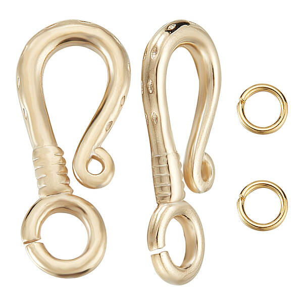 10Pcs Brass Hook Clasps