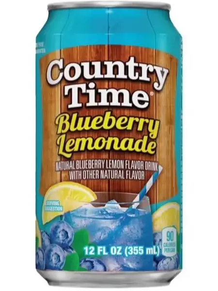 Country Time Blueberry Lemonade 12 FL OZ (355 mL) - Natural Blueberry Lemon Flavor with Other Natural Flavors - Beverage