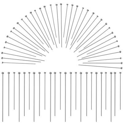 300Pcs 3 Styles 304 Stainless Steel Ball Head Pins