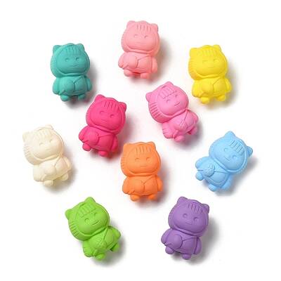Rubberized Style Acrylic Beads