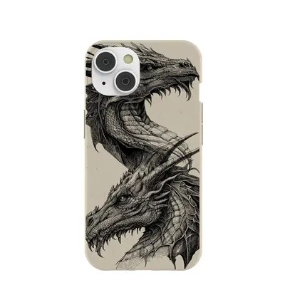 London Fog Twin Dragons iPhone 14/16e Case