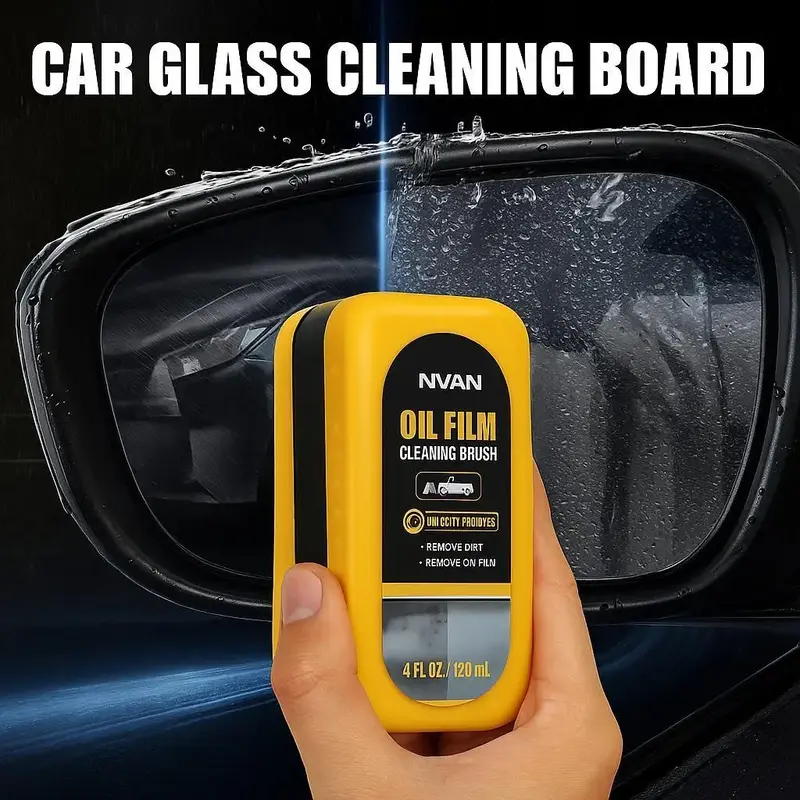 Car Window & Windshield Oil Film Removal Tool, Car Cleaning Accessories, Multi-Use Brush