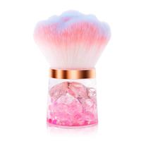 Nail Art Dust Brush with Base, Multifunctional Makeup Brush for Blush & Glitter Powder, Professional Makeup Tool for Women, C...