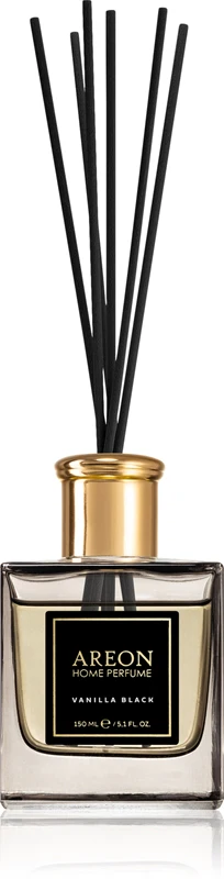 Areon Home Black Vanilla Black Aroma Diffuser with 150ml Refill