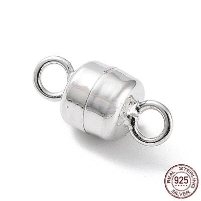 Anti-Tarnish Rhodium Plated 925 Sterling Silver Magnetic Clasps