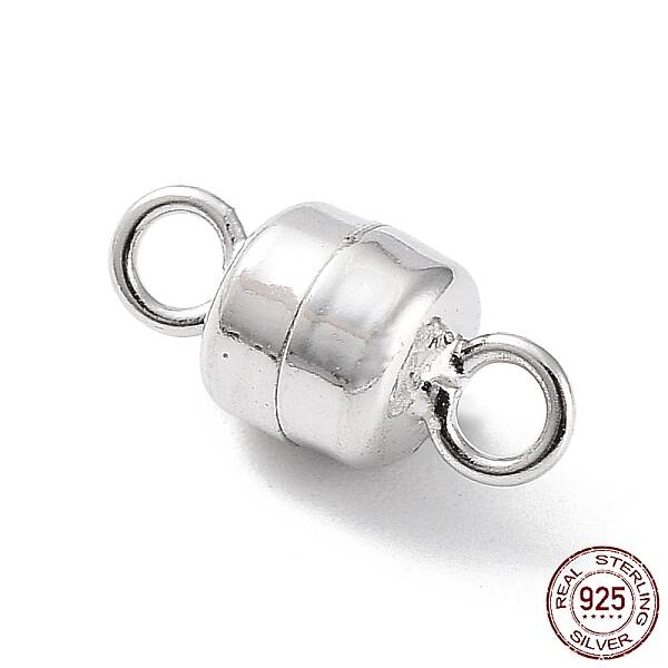 Anti-Tarnish Rhodium Plated 925 Sterling Silver Magnetic Clasps