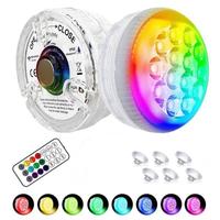 Swimming Pool Lights Set, New Submersible Led Pond Lights RF Remote(164FT), Waterproof Pool Lights for Magnetic Above Ground ...