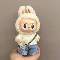 Labubu's Doll Clothes Set, Kawaii 17cm Labubu Clothes & Accessories Bundle, Handmade Cute Display Suit, Accessories for Labub...