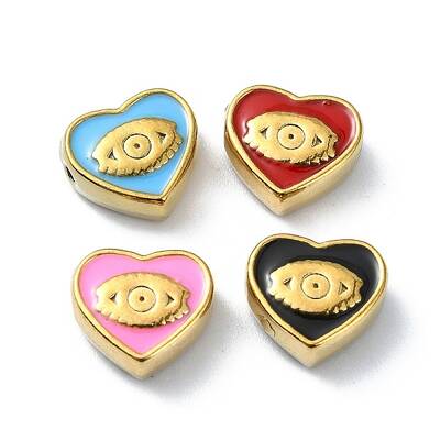 Ion Plating(IP) 304 Stainless Steel Enamel Beads