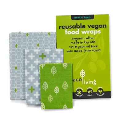 Reusable Vegan Food Wraps | Size: 3 Pack