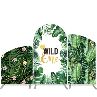 Aperturee Wild One Monstera Summer 1St Birthday Arch Backdrop Kit | Diy Arch Backdrop Cover | Wedding Arch Backdrop | Chiara ...