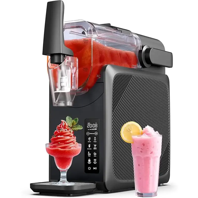 Slush Machine, Timer Function, Auto Cleaning, Child Lock, 5 Preset Programs, Slushie, Cocktail, Milkshake, Frappe, Wine, LED ...
