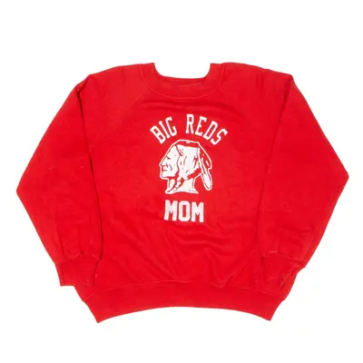 SOFTEES Big Reds Mom USA Sweatshirt Red Womens XL