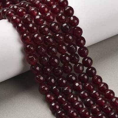 Natural White Jade Bead Strands