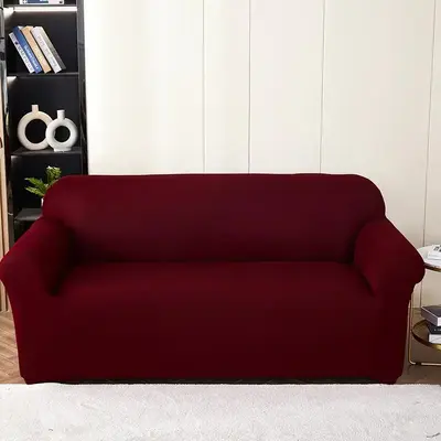 Sofa Cover, 1 Count Plain Comfortable Couch Cover for Living Room, Home Decor Supplies for Living Room Bedroom Supplies, Soft...