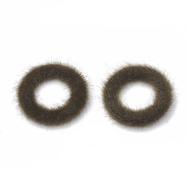 Faux Mink Fur Covered Linking Rings