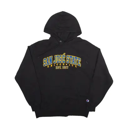 San Jose State University USA Hoodie Black Pullover Mens L