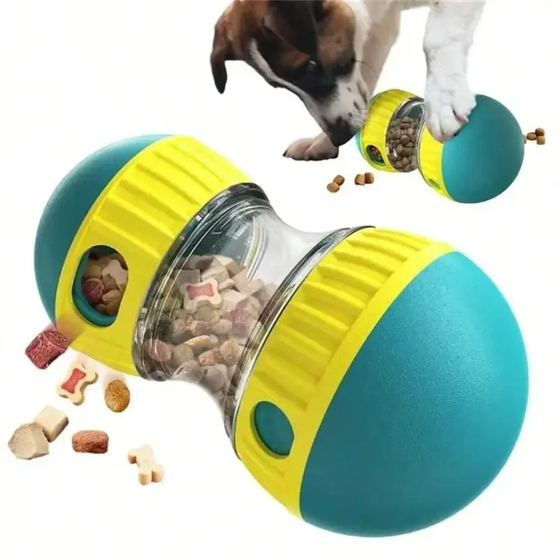 Interactive Dog Treat Ball, Slow Feeder Dog Treat Dispenser, Pet Treat Dispenser, Indoor And Outdoor Fun Feeding Toy For Dogs...