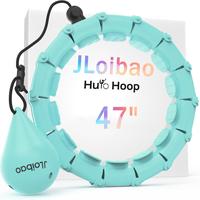 Weighted Hula Circle with 24 Links for Adults Fitness, Infinity Fitness Hoop Plus Size, for Women Smart Exercise Equipment
