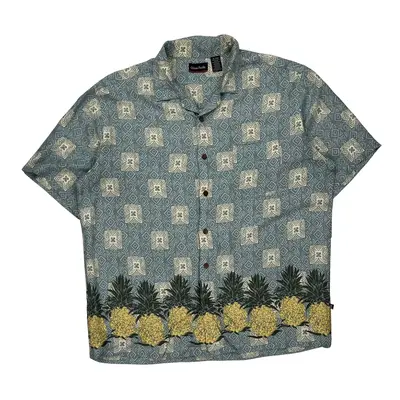 Ocean Pacific Hawaiian Shirt - XL Blue Viscose
