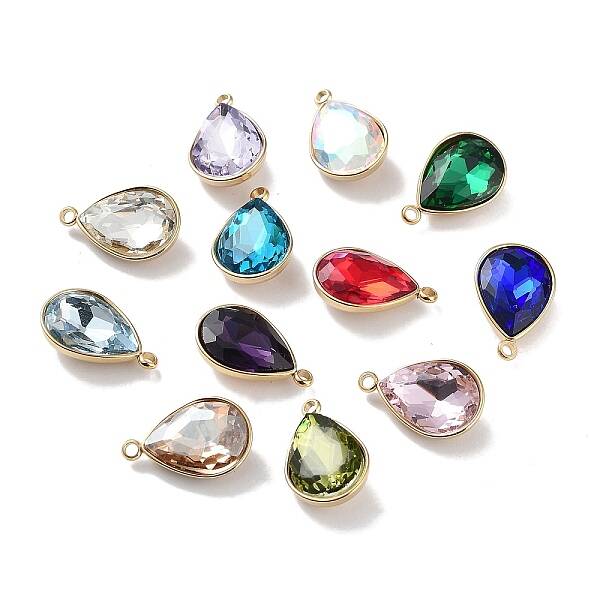 Faceted Glass Pendants