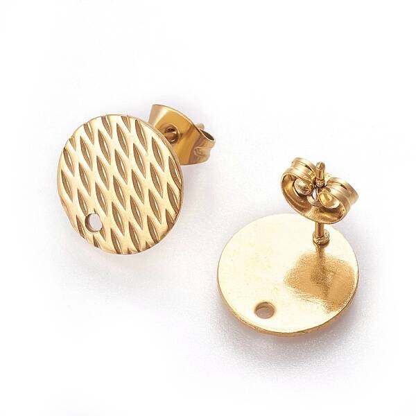 Ion Plating(IP) 304 Stainless Steel Ear Stud Findings