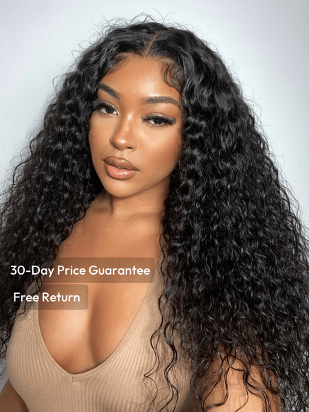 UNice 7x5 Bye-Bye Knots™ Wig Quick Glueless & HD Lace Wet & Wavy Water Wave Invisible Knots With Invisi Drawstring With Bab...