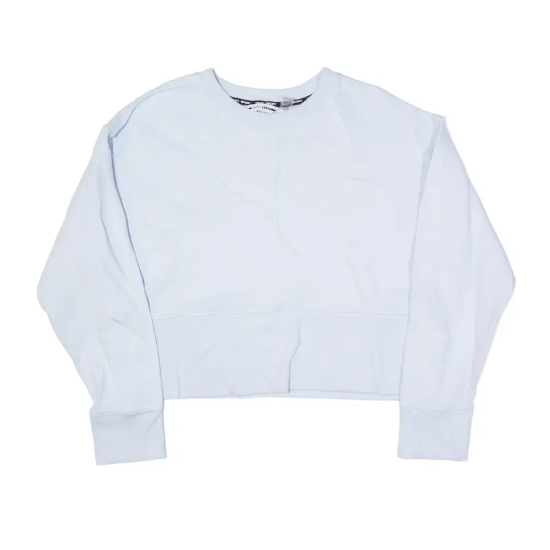 DKNY Cropped Sweatshirt Blue Womens XL