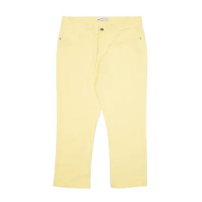 LEE Natural Fit Cropped Jeans Yellow Denim Regular Straight Womens W29 L23