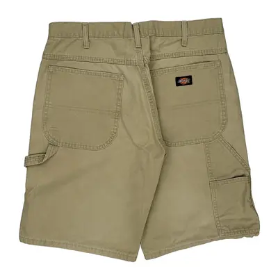 Dickies Carpenter Shorts - 34W 10L Beige Cotton