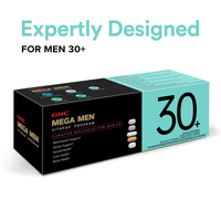 GNC Mega Men's 30+ Vitapak, 5-in-1, Multivitamin, Stress & Bone Support, 30 Count, Healthcare, Edible Dietary Supplement, Ove...