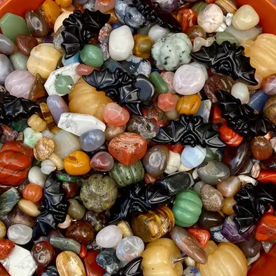 Spooky Crystal Confetti| Halloween Confetti| Pumpkins| Bats| Coffins