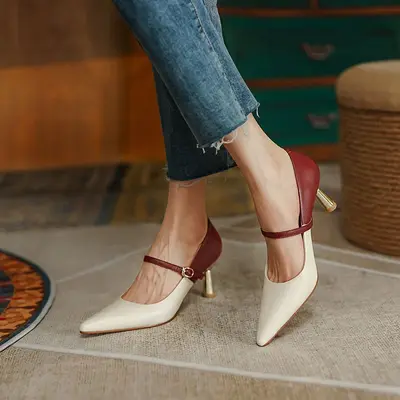 CHIKO Kesi Pointy Toe Stiletto Mary Jane Shoes