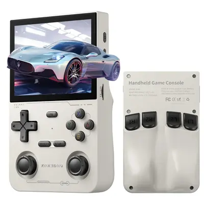 YLW GAMINJA K36 Portable Handheld Game Console, 3.5 Inch HD IPS Screen Handheld Retro Game Player, Rechargeable Gaming Devi...