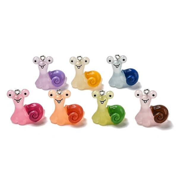 Snail Resin Pendants