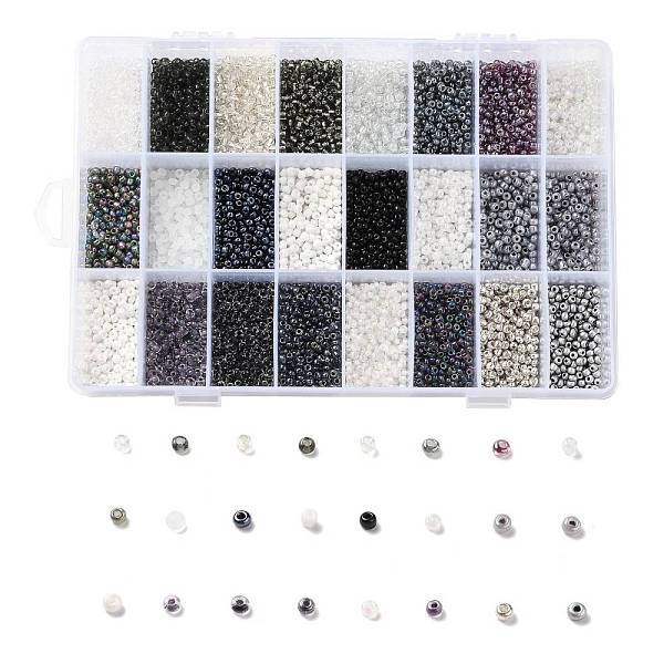 288G 24 Colors Glass Seed Beads