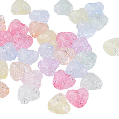 Transparent Crackle Acrylic Beads