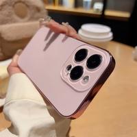 Suitable for iPhone 16/15/14/13/12 Pro Max Plus high-quality mobile phone case, electroplated original color anti-fall protec...