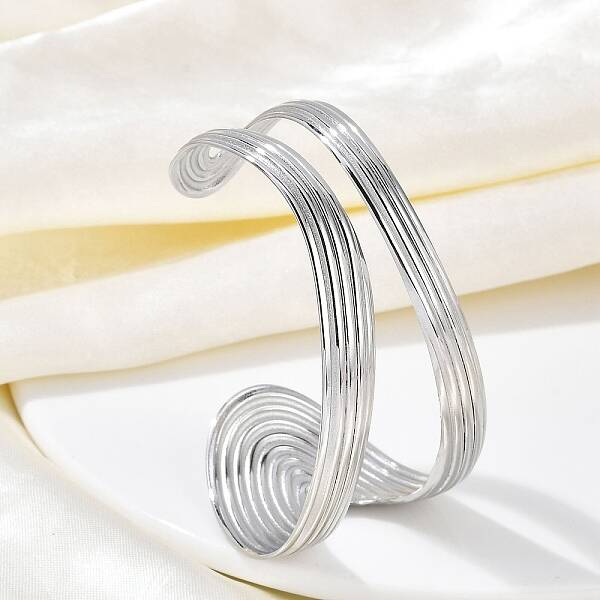304 Stainless Steel Cuff Bangles for Women