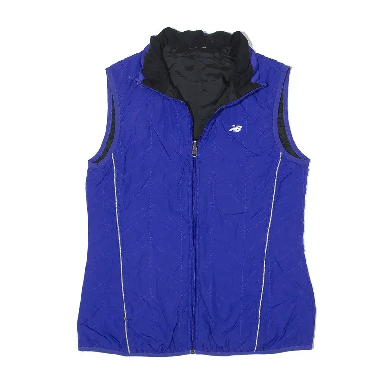 NEW BALANCE Quilted Gilet Blue Womens M