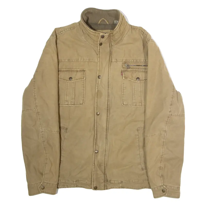 LEVI'S Mens Coat Beige 2XL