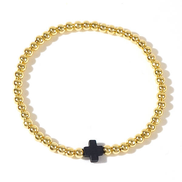 Stainless Steel Bead Stretch Bracelets for Women