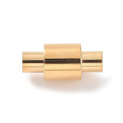 304 Stainless Steel Magnetic Clasps with Glue-in Ends