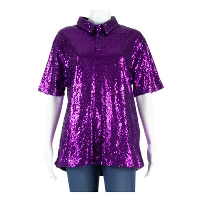 Sparkle Womens Top Purple M