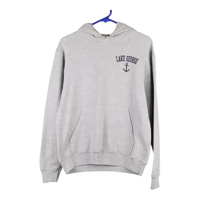 Lake George Majestic Hoodie - Small Grey Cotton
