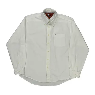 Tommy Hilfiger Shirt - Large White Cotton
