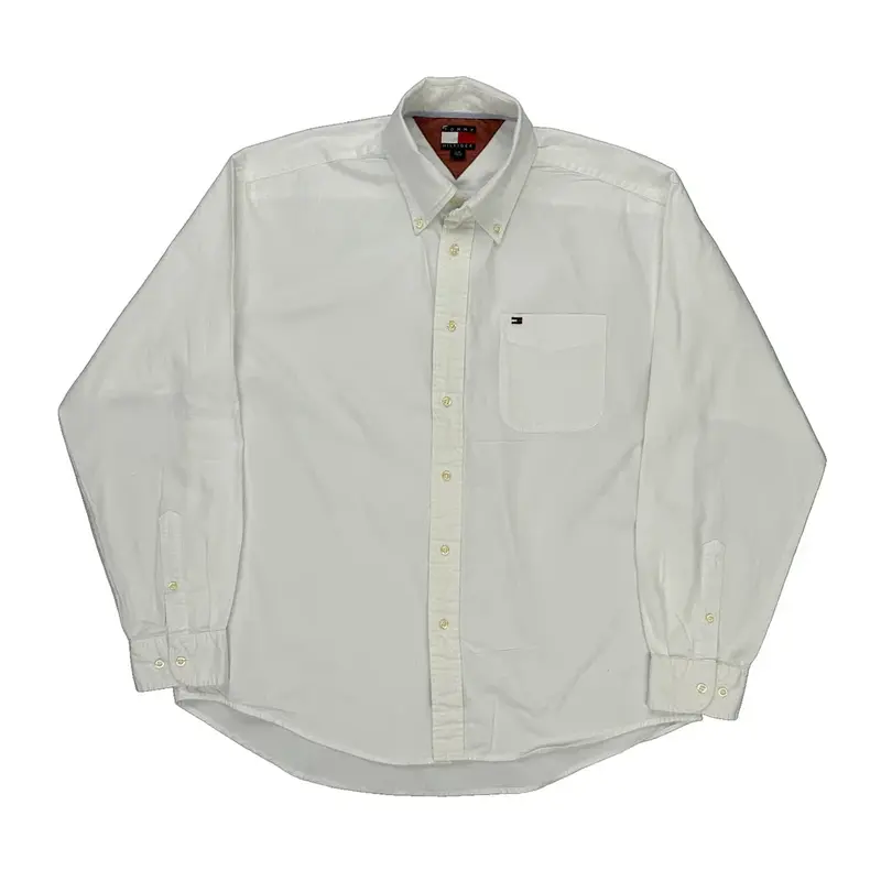Tommy Hilfiger Shirt - Large White Cotton