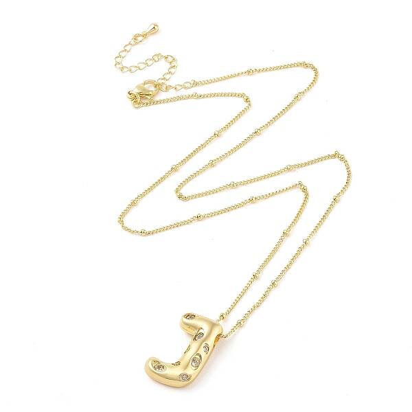 Brass Micro Pave Clear Cubic Zirconia Pendant Necklaces